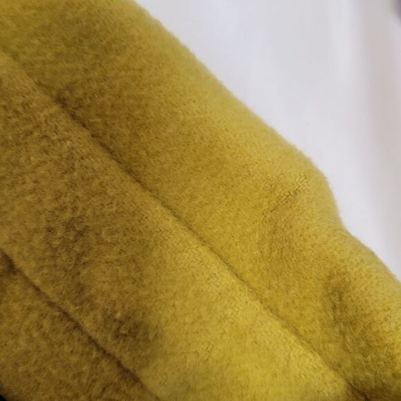 BLOOMINGDALE'S lime green wool blend button up plus size peacoat 22W‎ - Picture 6 of 9